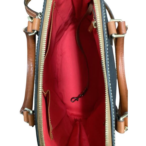 NWOT Dooney & Bourke Satchel Women’s One Size Pebbled Leather Zipper Two Handles - Picture 8 of 11